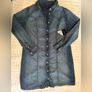 Lee Denim Button-Up Dress